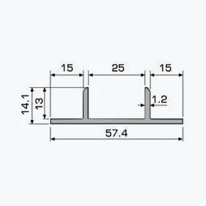 TEMPOLISTEL® A121 Voegprofiel voor gipsplaat scheidingswand - Afbeelding 2